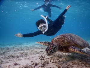 シュノーケルで空を飛ぶ