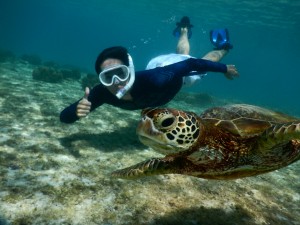 シュノーケルで追い付くぜ