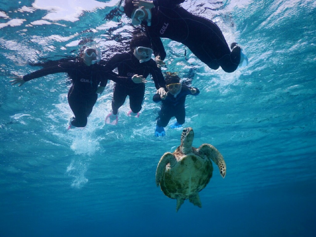 卒業旅行はウミガメと宮古島シュノーケル