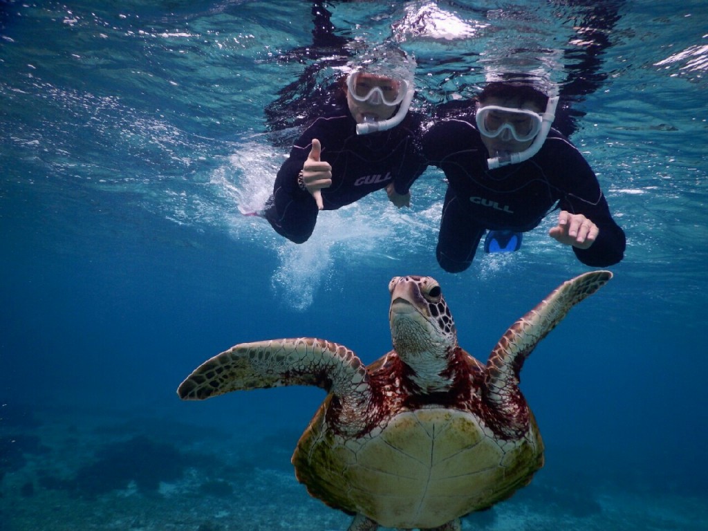 レクチャー聞いて宮古島シュノーケルへ