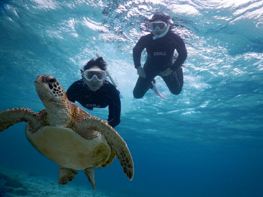 宮古島でハイテンションでスキンダイビング