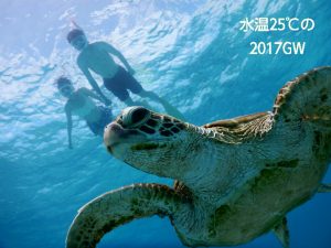水温25℃の宮古島シュノーケル