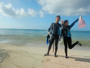 テンション上げて、いざシュノーケル