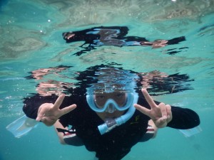 お子様シュノーケル写真