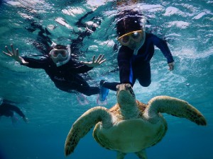 宮古島のシュノーケル写真は海へ