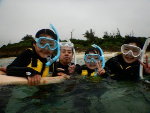 浮き輪安心シュノーケリング