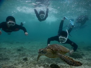 男性シュノーケル