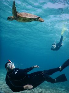 海外から宮古島へスキンダイビング